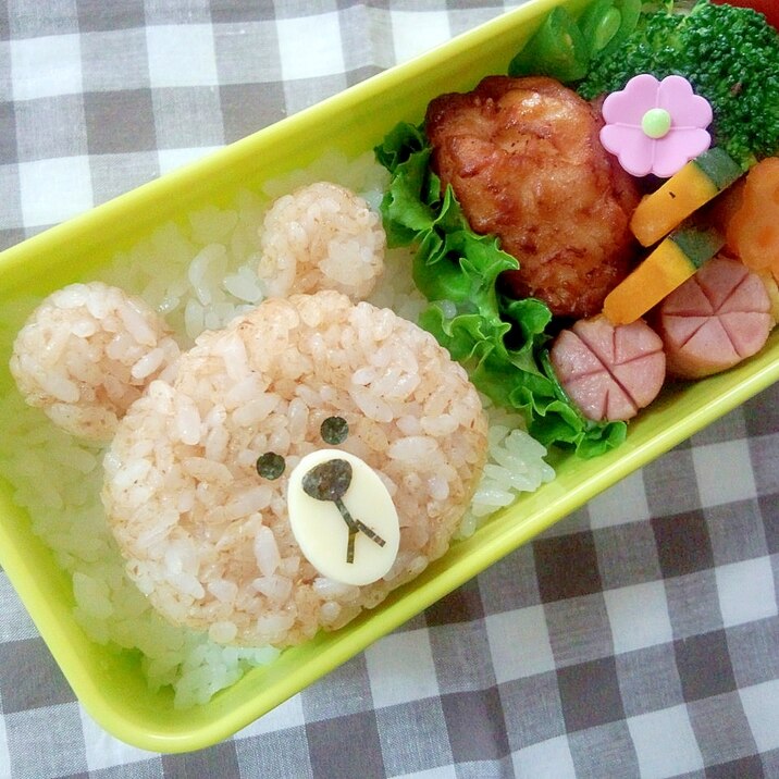 簡単キャラ弁☆ブラウン（ＬＩＮＥ）のお弁当♪